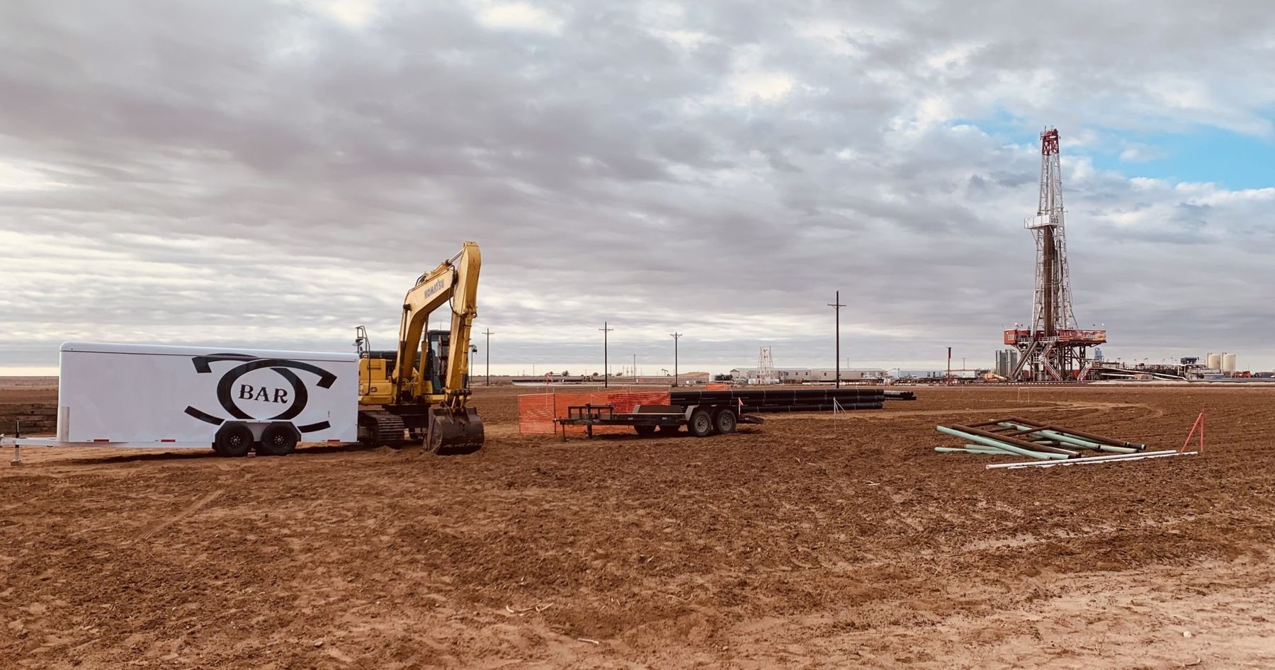 C bar C Services crew and equipment on location